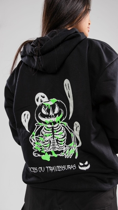 Moletom Black Pumpking - GLOW IN THE DARK - DROP SORRISO DEMONIACO - comprar online