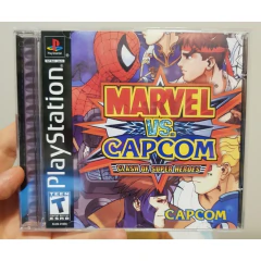 PS1 - Marvel vs Capcom 1 Clash of Super Heroes (mídia preta) - Leia a descrição - comprar online