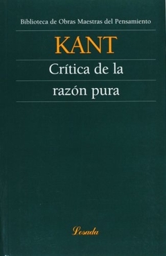 CRITICA DE LA RAZON PURA - comprar online