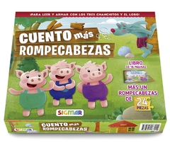 LOS TRES CHANCHITOS. CUENTO + ROMPECABEZAS 24 PIEZAS