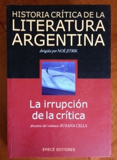 HISTORIA CRÍTICA DE LA LITERATURA ARGENTINA TOMO 10