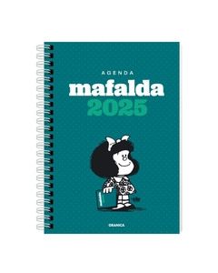 AGENDA MAFALDA 2025. ANILLADA COLUMNA VERDE