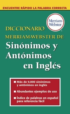 DICCIONARIO M WEBSTER DE SINONIMOS Y ANTONIMOS ING