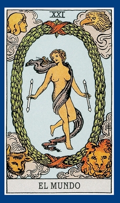 TAROT RIDER WAITE AZUL