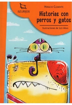 HISTORIAS CON PERROS Y GATOS AZULEJOS NARANJA