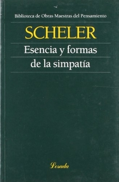 ESENCIA Y FORMA DE LA SIMPATIA