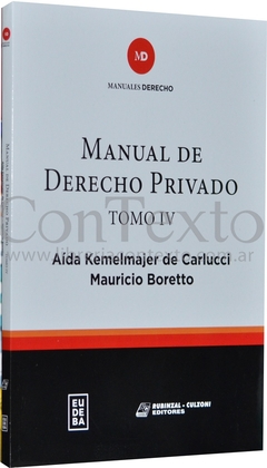 MANUAL DE DERECHO PRIVADO TOMO IV