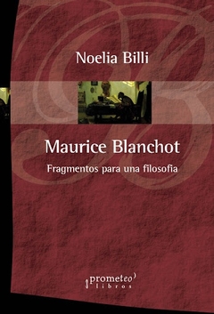 MAURICE BLANCHOT FRAGMENTOS PARA UNA FILOSOFIA