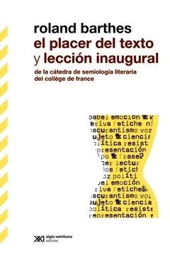 EL PLACER DEL TEXTO Y LECCION INAUGURAL en internet