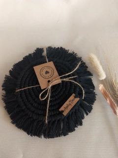 Posavasos/ velas Macrame en colores en internet