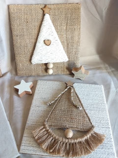 Cuadritos Deco Rusticos Navideños - analuzdecohome