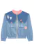 Jaqueta Infantil Bomber em FlyTech Estilo Jeans - Infanti
