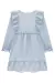 Vestido Infantil Manga Longa em Crepe Babados - Kukie
