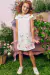 Vestido Infantil em Super Cetim Quadriculado Cachorras Luxo Princess by Infanti - comprar online