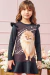 Vestido Infantil em Thermoskin Babado Estampa Dog Lulu com Aplique de Strass - Infanti - comprar online