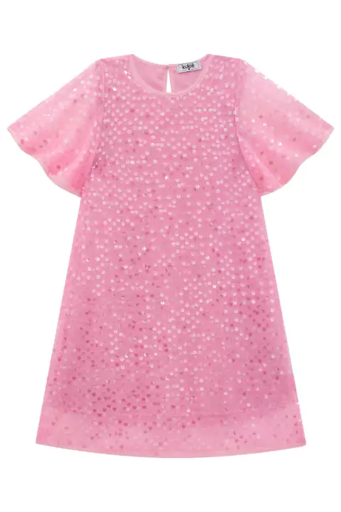 Vestido Infantil em Paetê Sereia Festas - Kukiê