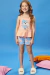 Conjunto Pijama Infantil Blusa Alça em M.Malha e Shorts em Malha Fresh Dog Sleep - Kukie - comprar online