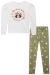Conjunto Infantil Blusa Molecotton Guaxinim Pompom e Legging Estampada Flora - By Infanti