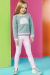 Conjunto Infantil Blusão em Malha Arco-íris e Legging em FlyTech - Infanti - comprar online