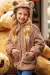 Jaqueta Infantil Teddy em Pelo Carneirinho c/Capuz Orelhinha - Kukie - comprar online