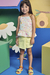 Conjunto Infantil Bata Alça em Air Flow Flamingos e Shorts-saia em Sarja com Elastano - Kukiê - comprar online