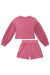 Conjunto Infantil em Malha Waffle Blusa Shorts Love - Infanti - La Mel Modas e Acessórios Kids
