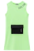 Vestido em Malha Canelada Verde Neon Bolso Frontal - Vic-Vicky