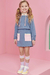 Vestido Infantil em Jeans Liz e Capuz em Moletom s/Pelúcia - comprar online