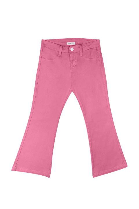 Calça Infantil Flare em Sarja com Elastano Barbie - Infanti