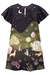 Vestido em Malha Manga Babado Estampado Floresta Noturna Flora - Infanti - comprar online