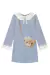 Vestido Infantil Manga Longa em Molevisco Estampa Bolsinha Ursinha Teddy Princess by Infanti