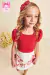 Conjunto Infantil Blusa em Cotton c/Strass e Saia em Super Cetim c/Shorts Natal Princess by Infanti - comprar online