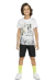 Conjunto Infantil Camiseta em Malha Estampa Urban e Bermuda em Tactel Preto - Elian