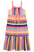 Vestido Infantil Midi em Malha Fresh Listras Colorido - Infanti na internet