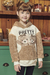 Blusão Infantil Alongado em Motetom Linho c/Capuz Pelo Carneirinho Ursinho Teddy - Kukie - comprar online