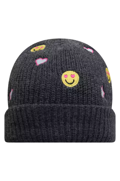 Gorro Touca Infantil em Tricot Emojis - Kukie