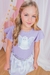 Conjunto Infantil Blusa em Canelado e Saia em Chiffon Estampa de Gatinha Pricess by Infanti - comprar online