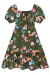 Vestido Infantil Midi em Malha Fresh Floral Raposinha Laços Laterais Flora By Infanti na internet