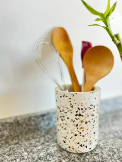 Porta utensillos terrazo - tienda online