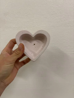 MACETA CORAZON / PORTA VELA CHICO en internet