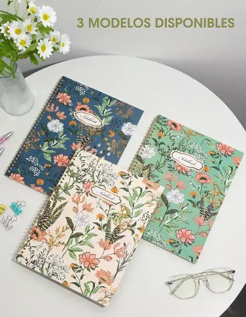 Cuaderno A4 Hojas Rayadas con Espiral | Rosedal