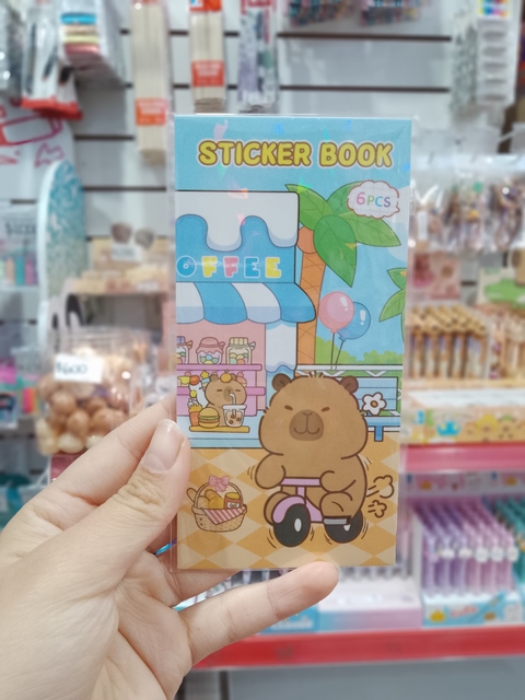 Libro de stickers 6 hjs - Capibara