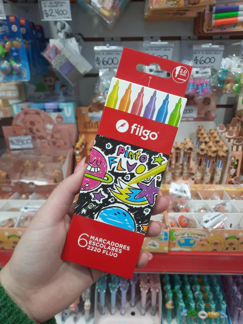 Marcadores Filgo Pinto 2220 Flúo x6 - comprar online