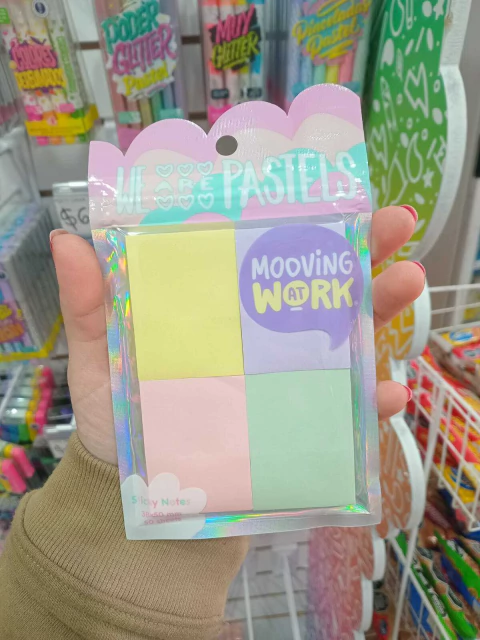 Notas Adhesivas Mooving We Are Pastels x4 - comprar online