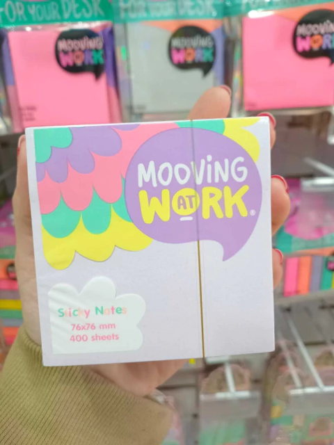 Notas Adhesivas Mooving 76x76 x400hjs Pastel - comprar online