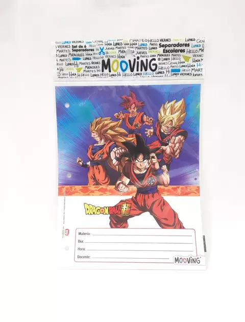 Separadores Mooving N°3 Dragon Ball Super