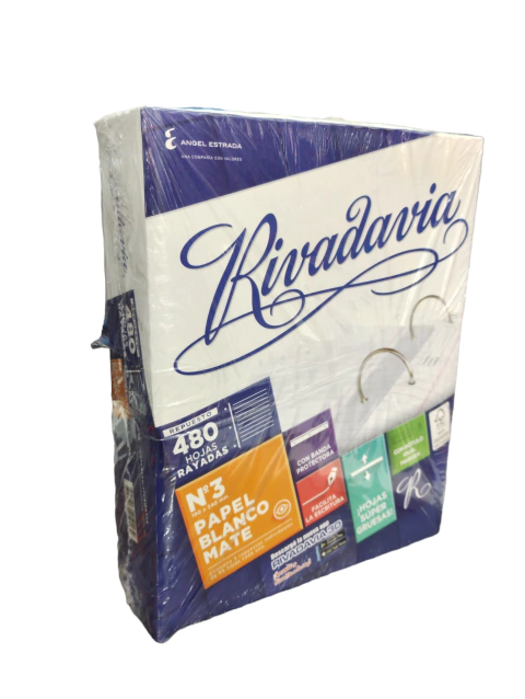 Repuesto Rivadavia N°3 rayado reforzado 480 hojas