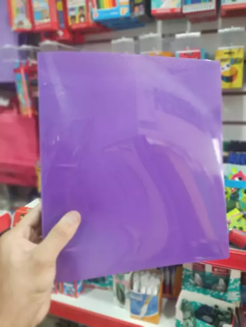 Carpeta N°3 Avíos transparente Violeta