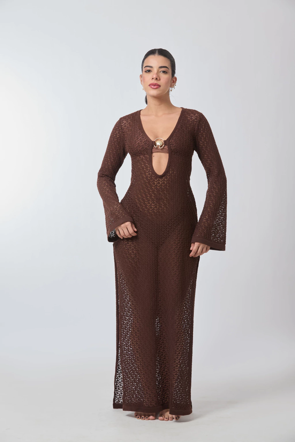 Vestido Marina Marrom