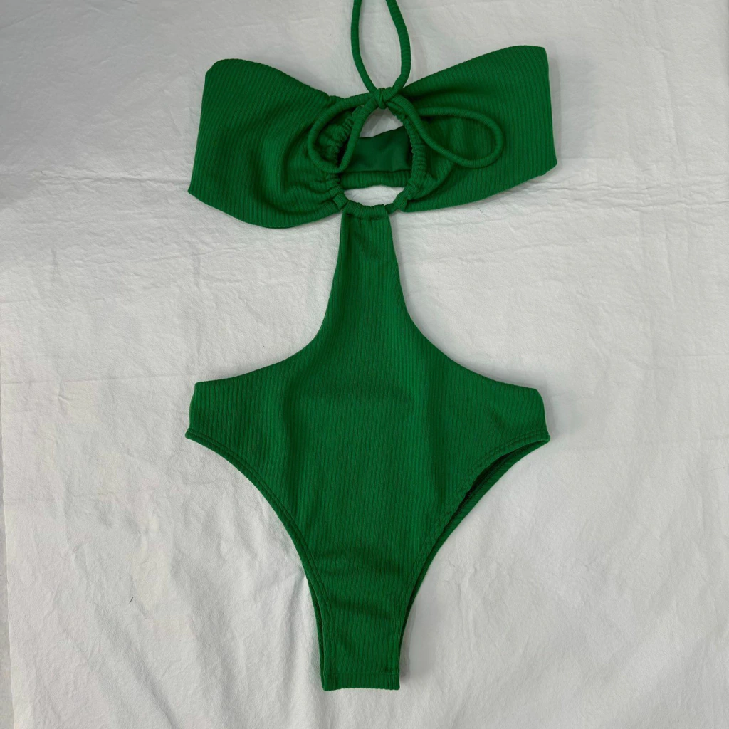 Body Recorte Verde Bandeira Texturizado